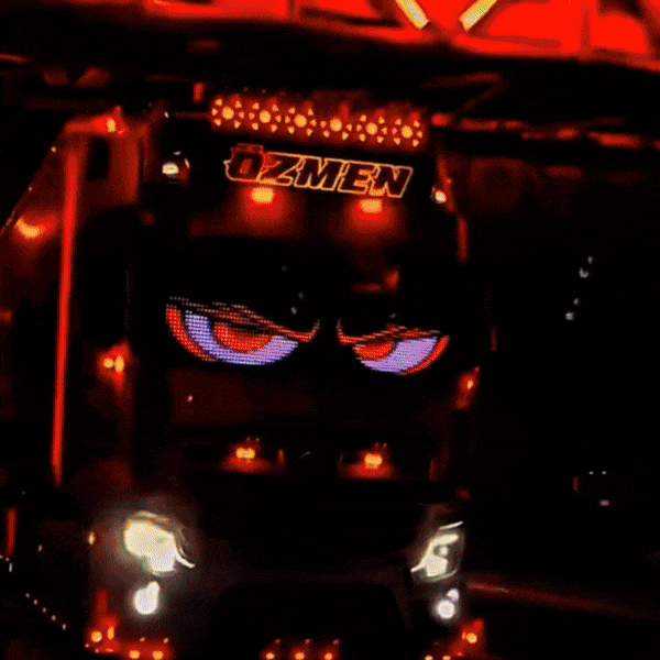 trucks with led windshield eyes
