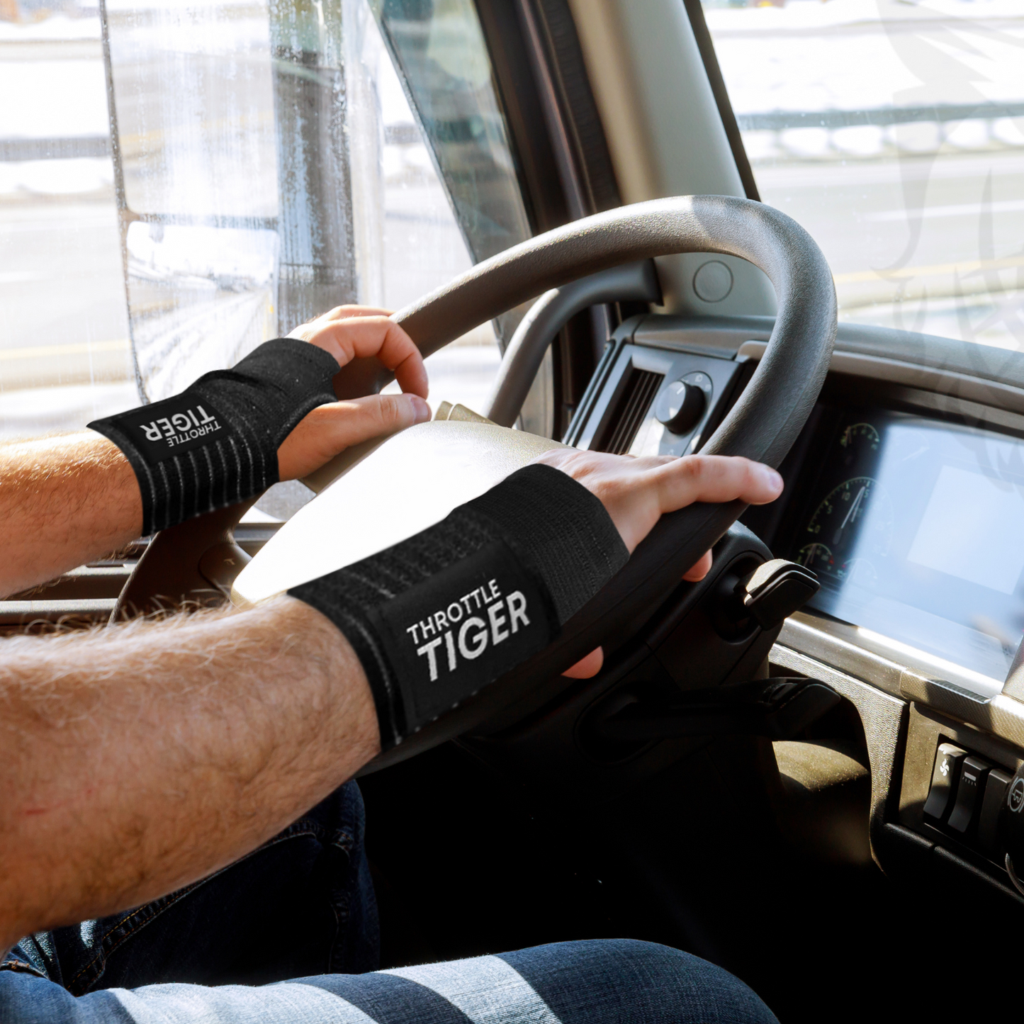 wrist support brace for driving truck