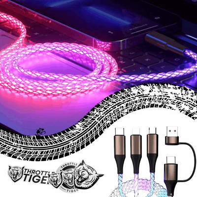 3 - in - 1 RGB Charging Cable - Throttle Tiger