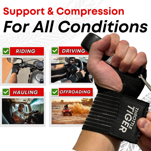 Throttle Tiger Wrist Support - Ride Without Wrist Pain