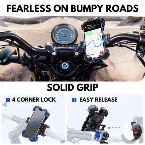 Throttle Tiger 360° Phone Holder for a Motorcycle Features