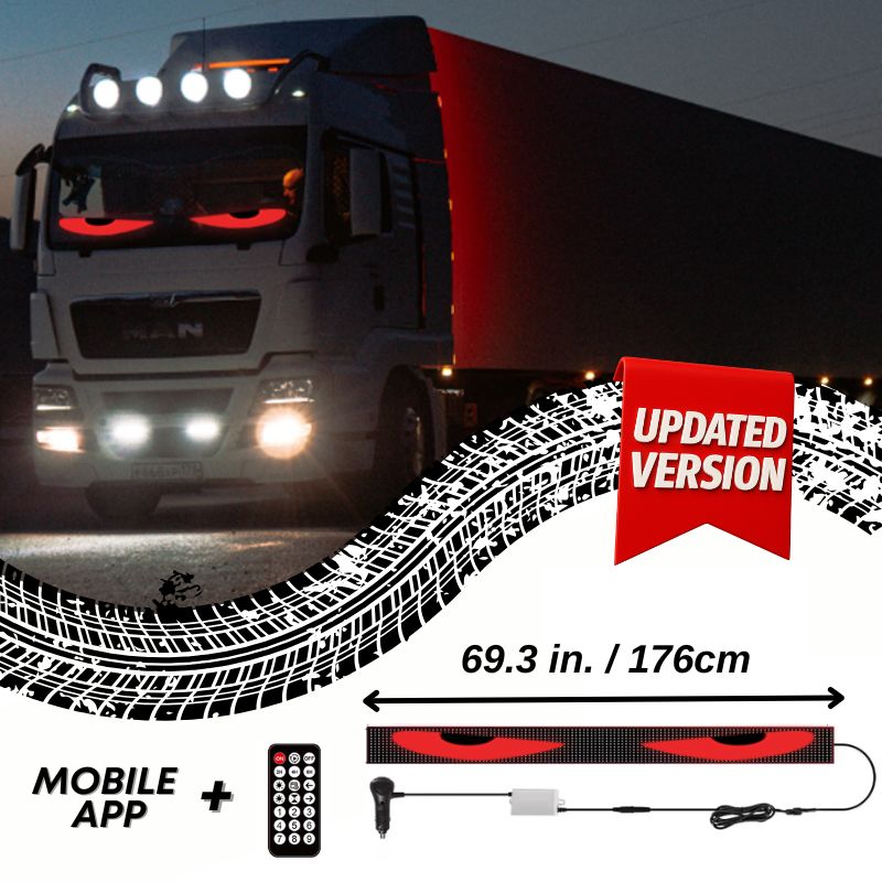 LED Windshield Eyes - Transform Your Truck Into a Beast