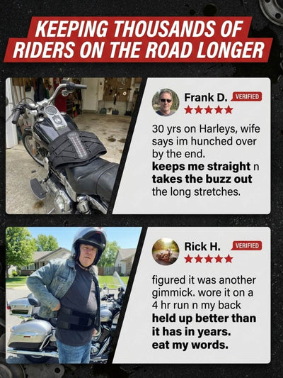 Rider reviews of the Throttle Tiger back support