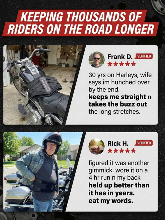 Rider reviews of the Throttle Tiger back support