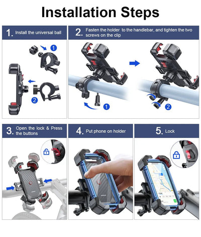Auto Lock Phone Holder - Throttle Tiger