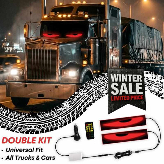 LED Windshield Eyes │ Night - Time Visibility With Style - Throttle Tiger