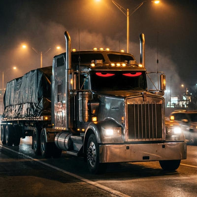 LED Windshield Eyes │ Night - Time Visibility With Style - Throttle Tiger