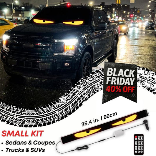 LED Windshield Eyes │ Night - Time Visibility With Style - Throttle Tiger