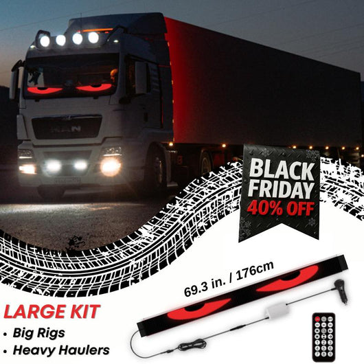 LED Windshield Eyes │ Night - Time Visibility With Style - Throttle Tiger