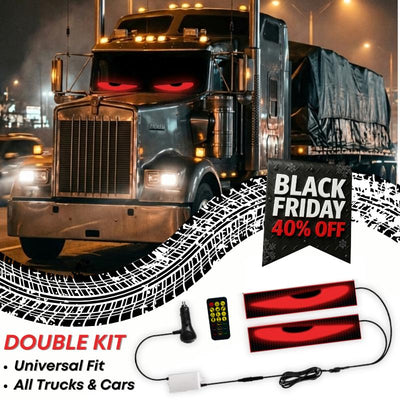 LED Windshield Eyes │ Night - Time Visibility With Style - Throttle Tiger