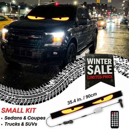 LED Windshield Eyes │ Night - Time Visibility With Style - Throttle Tiger