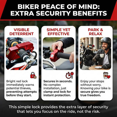 Motorcycle Handlebar Lock - Throttle Tiger