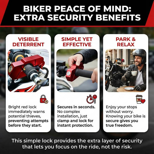 Motorcycle Handlebar Lock - Throttle Tiger