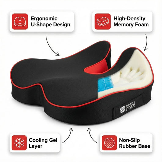 Throttle Tiger Cushion | Long - Haul Comfort - Throttle Tiger
