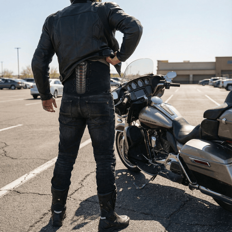 Motorcycle Back Support - Riding, Driving & On Your Feet – Throttle Tiger
