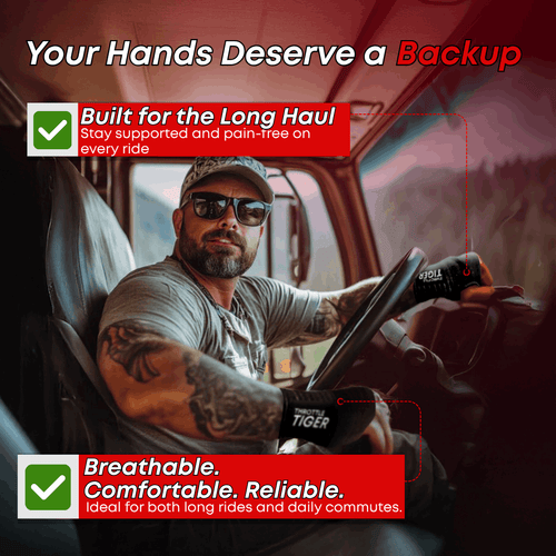 Throttle Tiger Wrist Support - Ride Without Wrist Pain