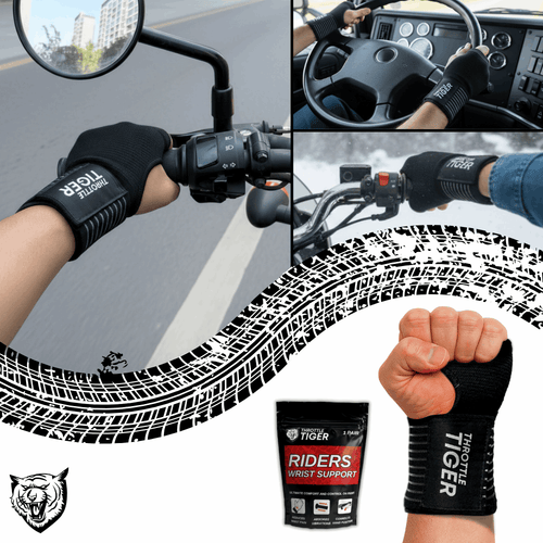 Throttle Tiger Wrist Support - Ride Without Wrist Pain