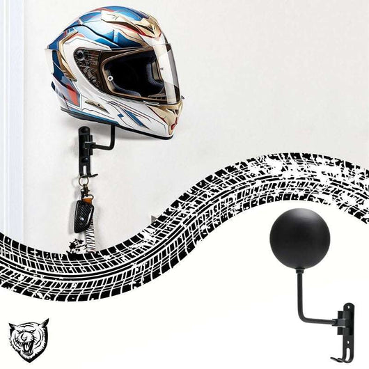 Wall Mount Motorcycle Helmet Hanger - Throttle Tiger