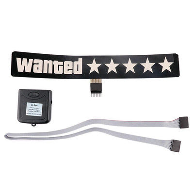 Car Window LED Light | 5 Stars Wanted Sign – Throttle Tiger Car Window LED Light | 5 Stars Wanted Sign – Throttle Tiger