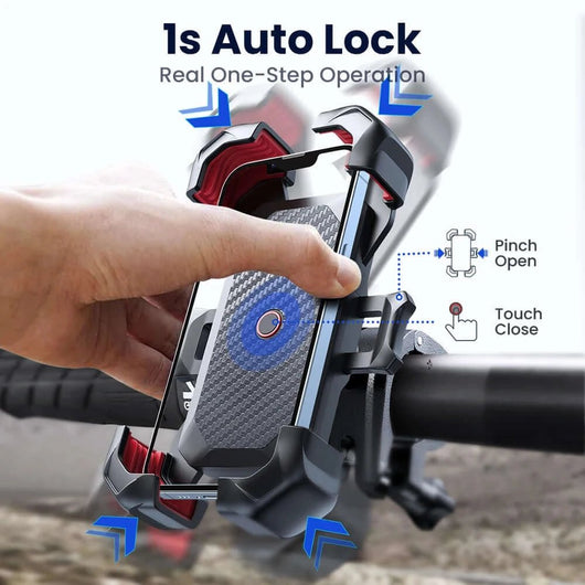 Auto Lock Phone Holder - Throttle Tiger
